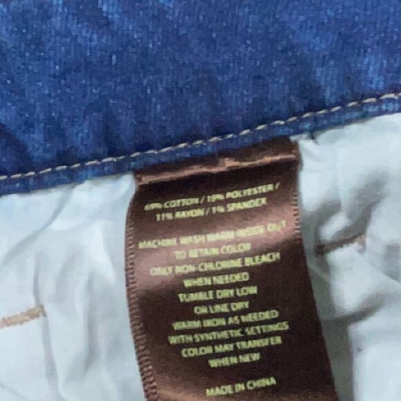 KUT from the Kloth Jeans Women Size 12 Mid Rise Stretch Skinny Blue Distressed - Picture 8 of 11